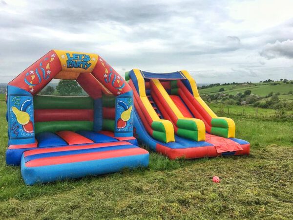 party slide inflatable bouncy castle image 10 min