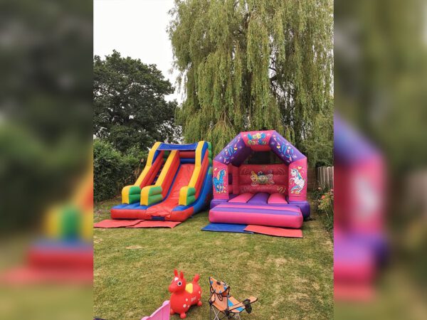 party slide inflatable bouncy castle image 6 min