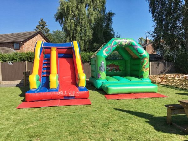 party slide inflatable bouncy castle image 7 min
