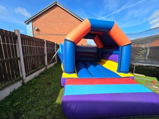 Colourful bouncy castle rental