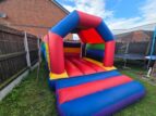 Colourful jumping castle rental