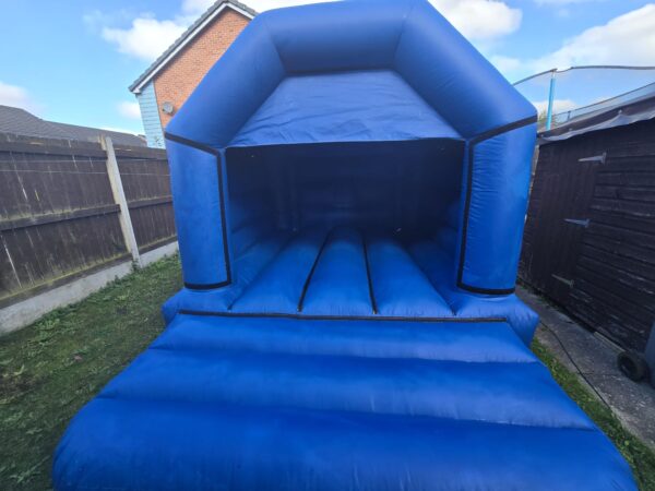 Disco Blue Bouncy Castle rental