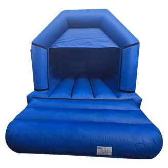 disco blue bouncy castle for rent