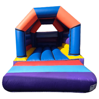 multi coloured bouncy castle video preview