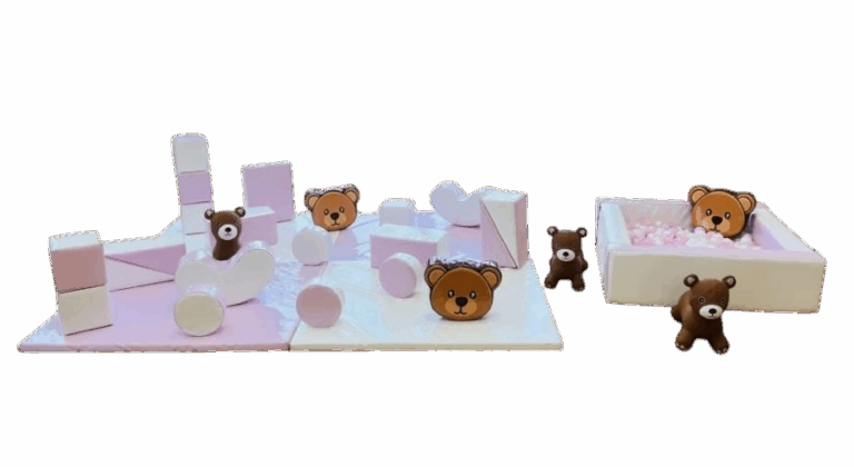 Pink Pastel Softplay – Teddy soft play hire Manchester