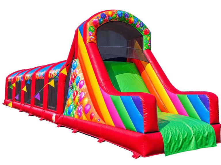 42ft Obstacle Course (Colourful) – inflatable obstacle course hire Manchester